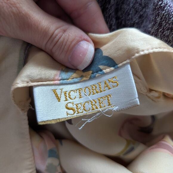 Vintage Victoria's Secret Gold Label Floral Silk Slip Dress - Picture 6 of 7